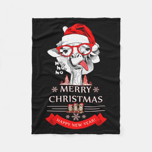 Manta Polar Funny Christmas Shirt Christmas Ho-ho-ho  (Anverso)