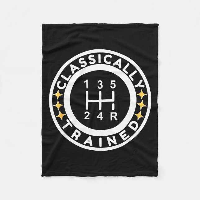 Manta Polar Funny Clically Trained Manual Car Driving Humor  (Anverso)