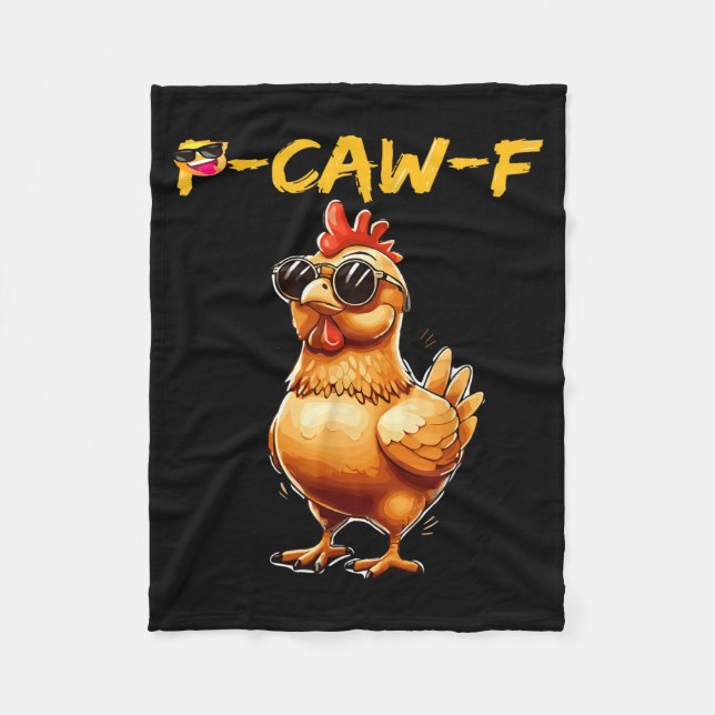Manta Polar Funny Cool Chicken Sungles Caw F Humor For Men Wom (Anverso)