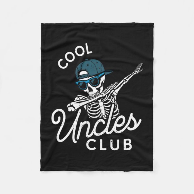 Manta Polar Funny Cool Uncles Club Shirt Funny Skeleton Uncle  (Anverso)