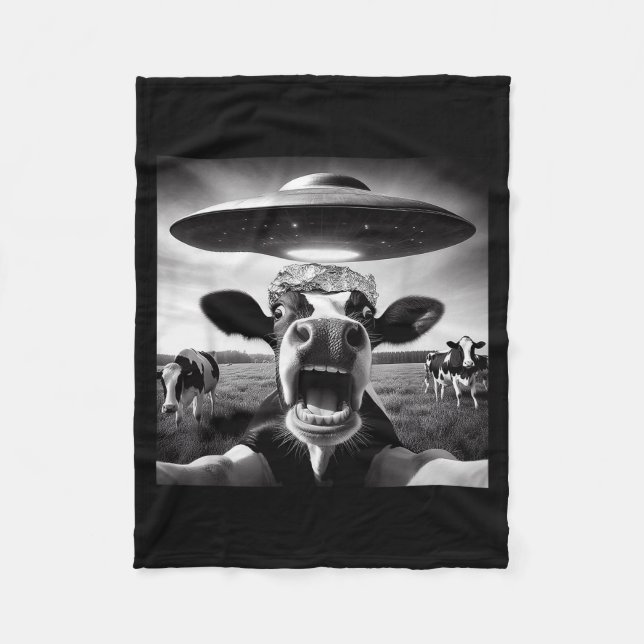 Manta Polar Funny Cow Abduction By Ufo Selfie - Hilarious Alie (Anverso)