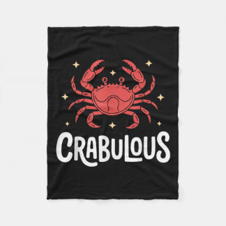 Manta Polar Funny Crab Art For Men Women Kids Crabby Crabbing 