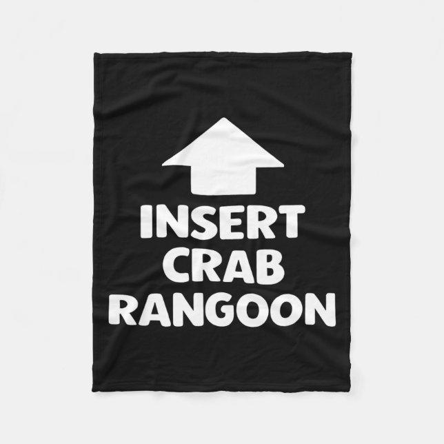 Manta Polar Funny Crab Rangoon Apparel _ Hilarious Foodie  (Anverso)