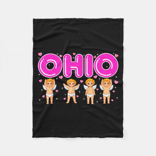 Manta Polar Funny Cud Ohio Midwestern Party O-h-i-o In Valenti (Anverso)
