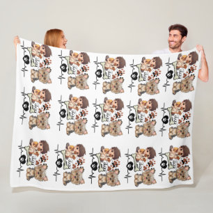 Manta Polar Funny Cute Dog Pattern Blanket