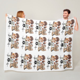 Manta Polar Funny Cute Dog Pattern Blanket