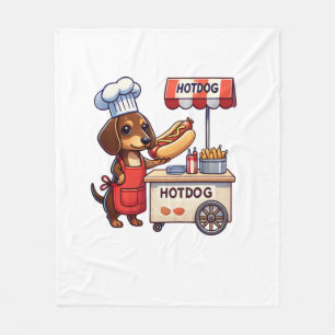Manta Polar Funny Dachshund Perro Weiner Sausage Hotdog Sandwi