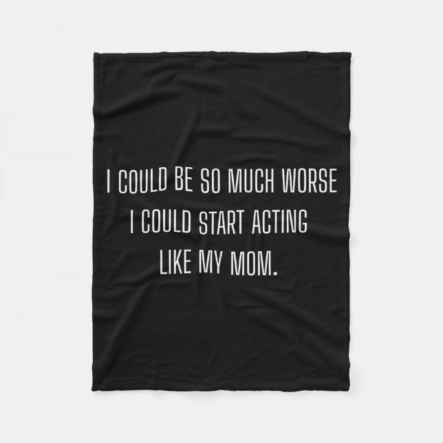 Manta Polar Funny Daughter Mom Mother  (Anverso)