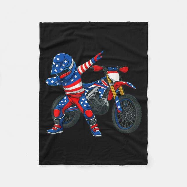 Manta Polar Funny Dirt Bike Art Rider Motocross Motorcycle Dir (Anverso)