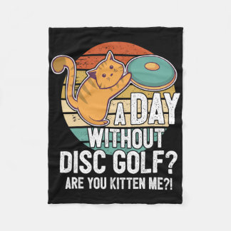 Manta Polar Funny Disc Golf Player Saying I Cat With Disc Kitt
