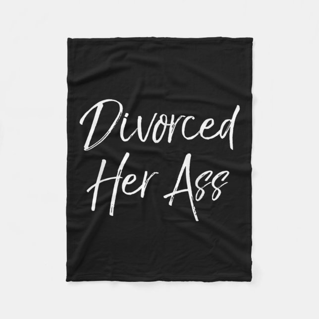Manta Polar Funny Divorce Gift For Men Sarcastic Quote Divorce (Anverso)