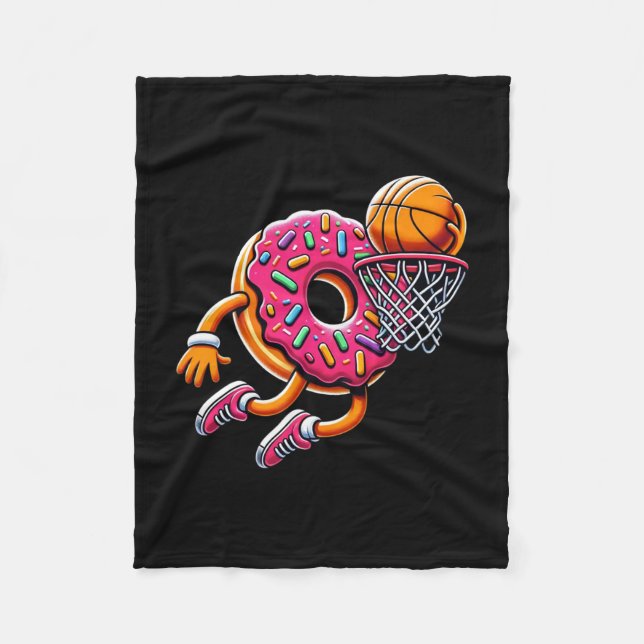 Manta Polar Funny Donut Dunking Sketll Food Champ Sports Donut (Anverso)