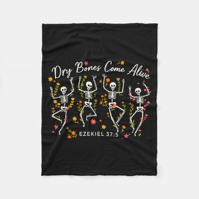 Manta Polar Funny Dry Bones Come Alive Ezekiel 37_5 Skeleton C (Anverso)