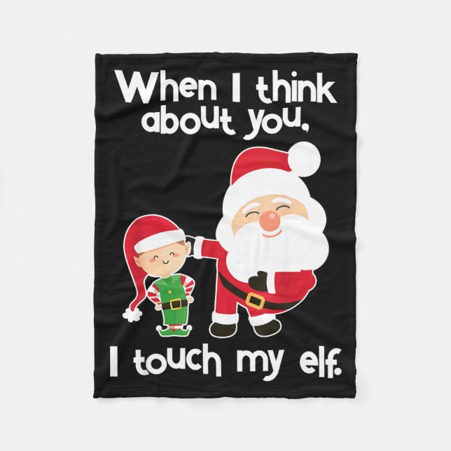 Manta Polar Funny Elf Inappropriate Adult Humor Christmas Gift (Anverso)
