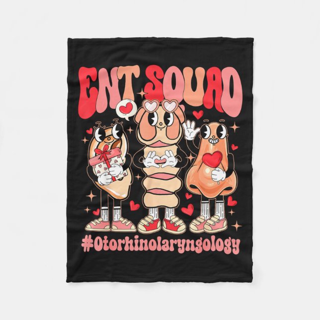 Manta Polar Funny Ent Squad Otolaryngologist Ent Valentines Da (Anverso)