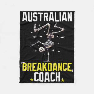 Manta Polar Funny entrenador australiano de baile Skeleton Hal