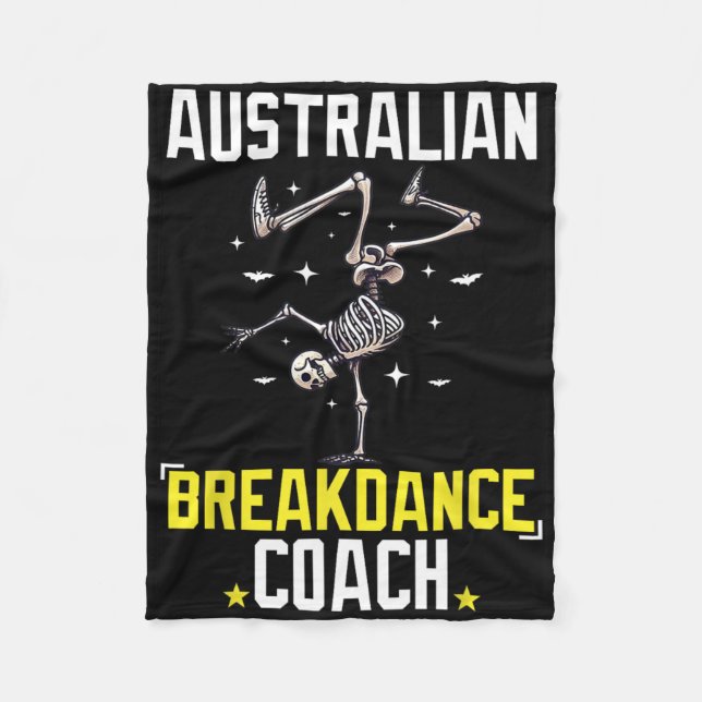 Manta Polar Funny entrenador australiano de baile Skeleton Hal (Anverso)