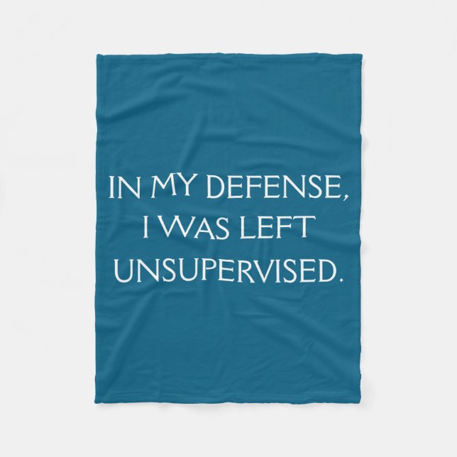 Manta Polar Funny Excuse Quote On The Back  (Anverso)