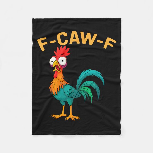 Manta Polar Funny F-caw-f Chicken Fcawf Chicken  (Anverso)