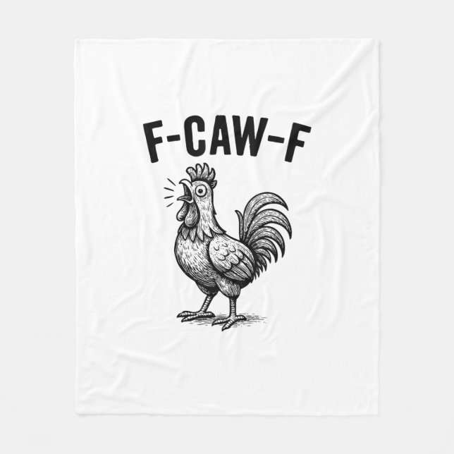 Manta Polar Funny F-Caw-F Chicken Graphic Sarcastic Bird (Anverso)