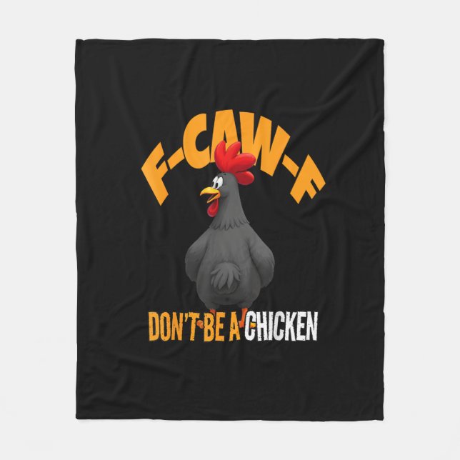 Manta Polar Funny F-Caw-F Don't A Chicken F-Caw-F Rooster (Anverso)
