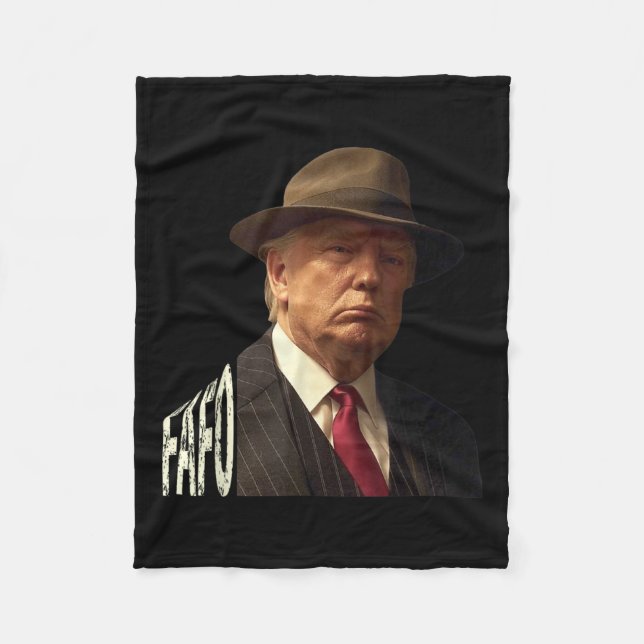 Manta Polar Funny Fafo Trump Photo _1 (Anverso)