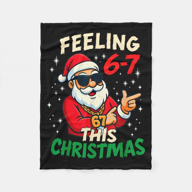 Manta Polar Funny Feeling 67 This Christmas Six Seven Meme Kid (Anverso)