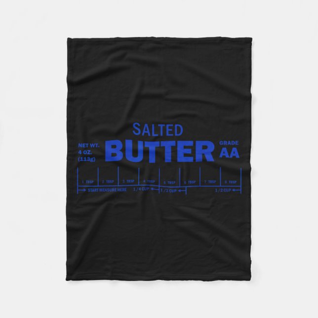 Manta Polar Funny Foodie Baker Baking Salted Butter  (Anverso)