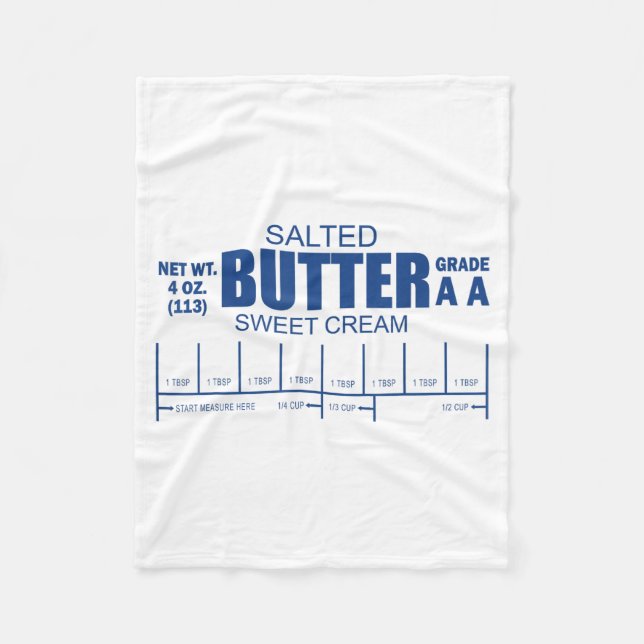 Manta Polar Funny Foodie Baker Baking Salted Butter  (Anverso)