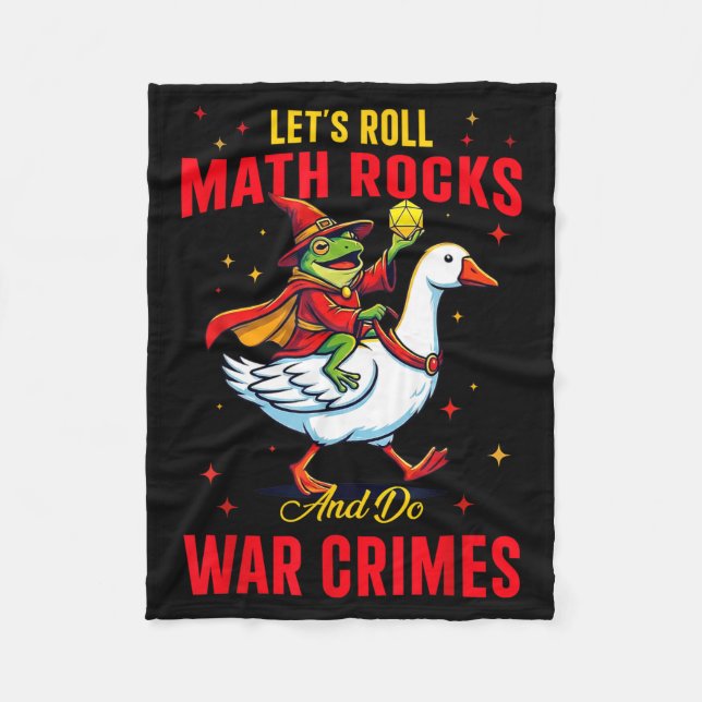 Manta Polar Funny Frog Let's Roll Math Rocks And Do War Crimes (Anverso)