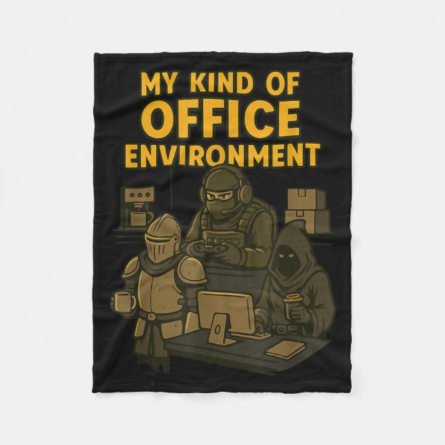 Manta Polar Funny Gamer Office Work Sarcasm Gamer Nerd Office  (Anverso)