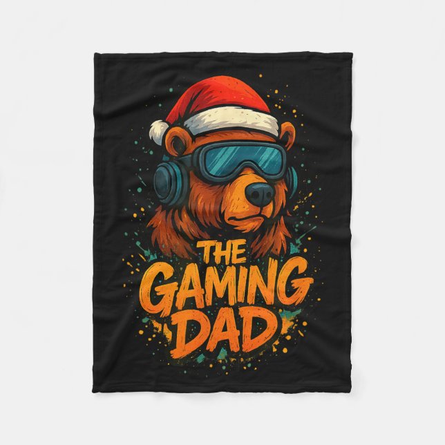 Manta Polar Funny Gaming Dad Christmas Outfit Gamer Gift  (Anverso)