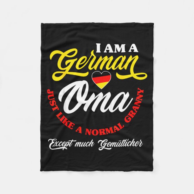 Manta Polar Funny Germany German Oma German Granny Deutsche Om (Anverso)