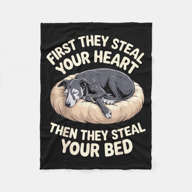 Manta Polar Funny Ghound Art For Men Women Kids Puppy Ghound L (Anverso)