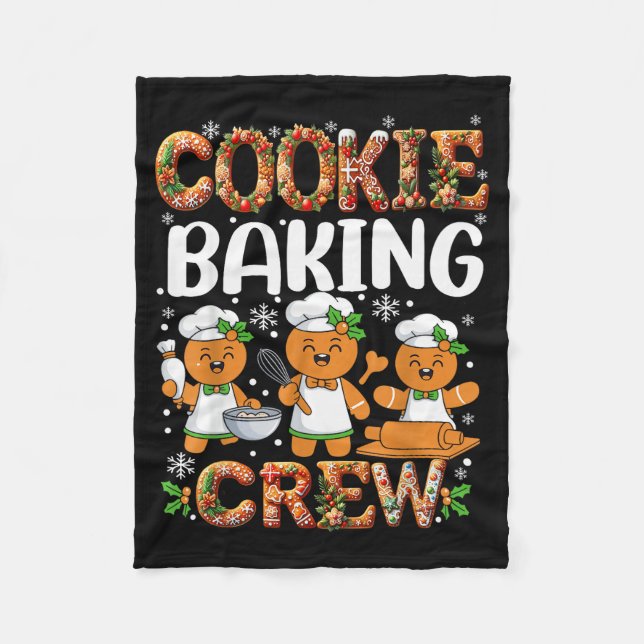 Manta Polar Funny Gingerbread Lovers Cookie Baking Crew Christ (Anverso)