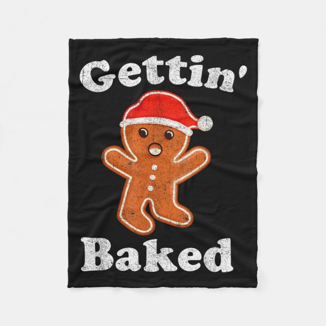 Manta Polar Funny Gingerbread Man Gettin Baked Cookie Baking C (Anverso)