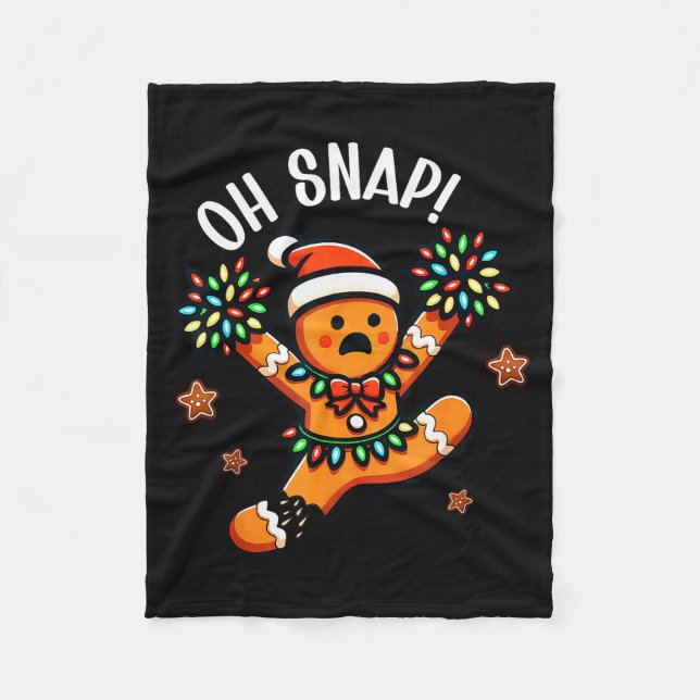 Manta Polar Funny Gingerbread Man Pajamas &amp; Pjs Xmas Holid (Anverso)