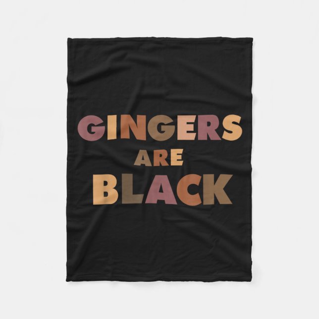 Manta Polar Funny Gingers Are Black Meme, Ginger Blacks Redhea (Anverso)