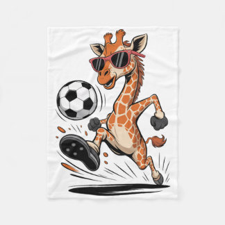 Manta Polar Funny Giraffe Playing Soccer Ll Artwork Cool Anima