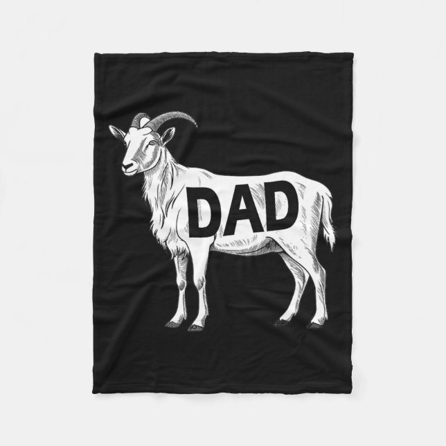 Manta Polar Funny Goat Gift Dad Sarcastic Graphic  (Anverso)