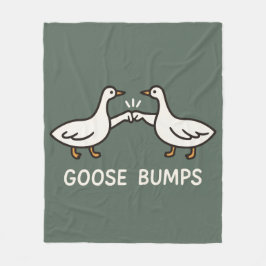 Manta Polar Funny Goose Bump Personalizado | Fist Bump Geese A