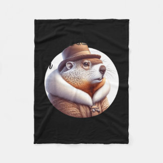 Manta Polar Funny Goundhog Graphic 