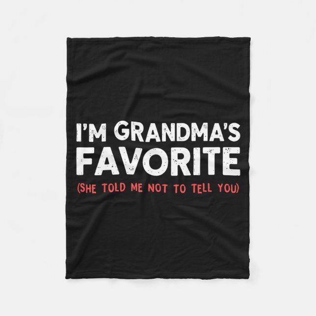 Manta Polar Funny Grandma’s Favorite Granhild I'm Grandma’s Fa (Anverso)