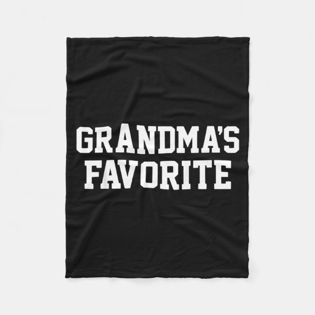 Manta Polar Funny Grandma's Favorite Black Modern Clic Crew  (Anverso)