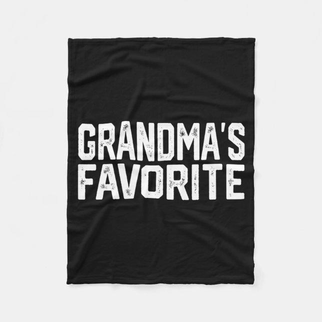 Manta Polar Funny Grandma's Favorite Grandparent Granhild  (Anverso)