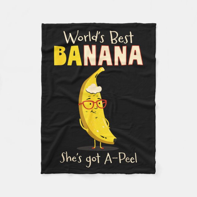 Manta Polar Funny Grandmother World's Nana Banana Pun  (Anverso)