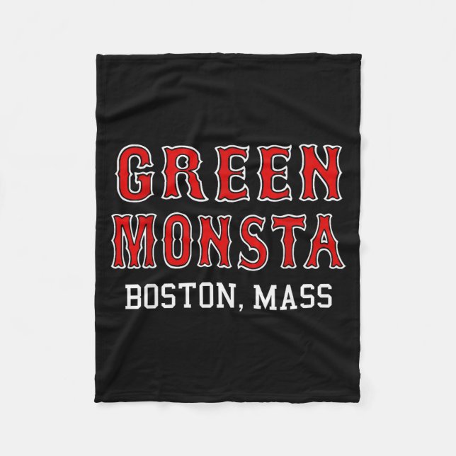 Manta Polar Funny Green Monstah Boston M New England  (Anverso)