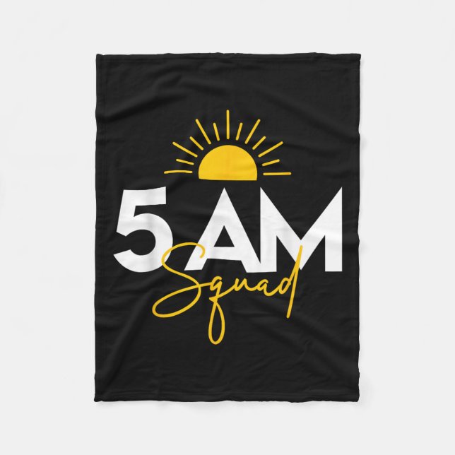 Manta Polar Funny Gym Workout Lovers Fitness Crew - 5 Am Squad (Anverso)