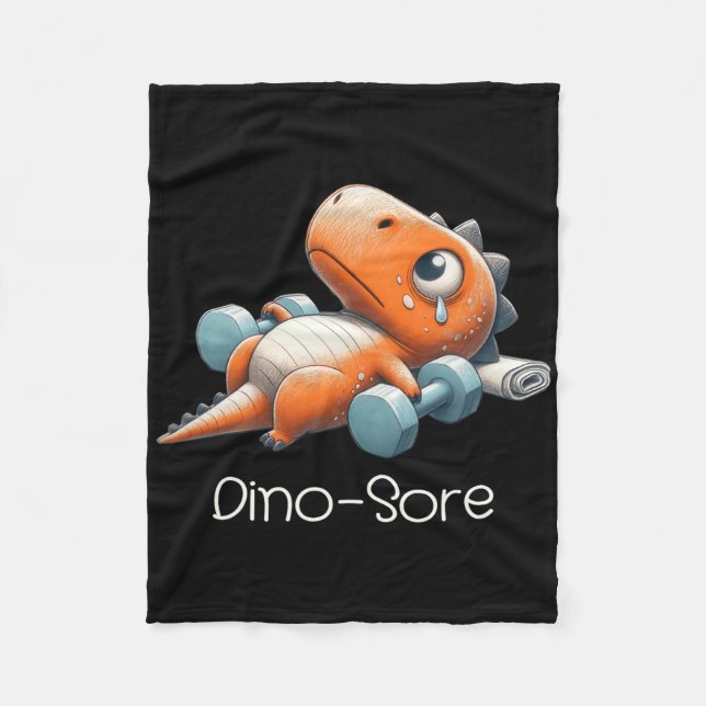 Manta Polar Funny Halloween Dinosaur Tested Positive For Pumpk (Anverso)