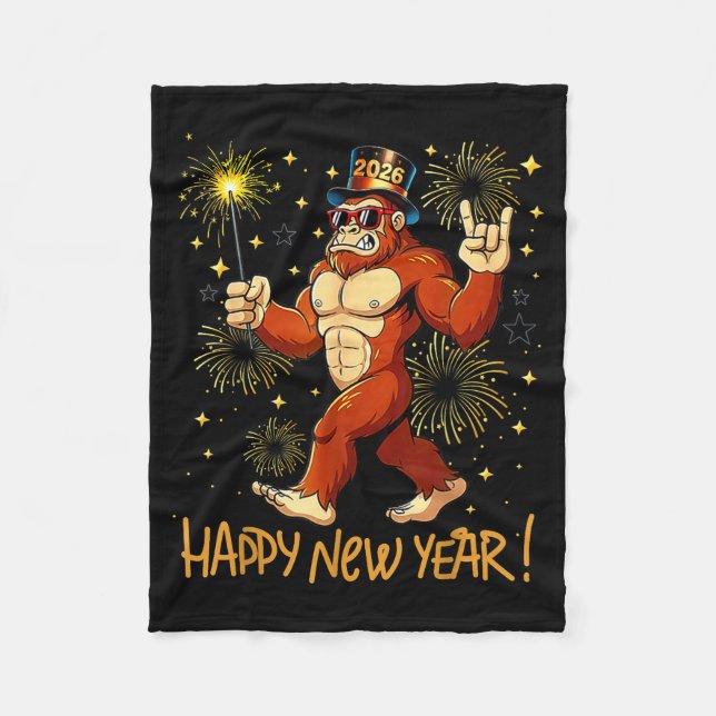Manta Polar Funny Happy New Year 2026 Bigfoot Lovers New Years (Anverso)
